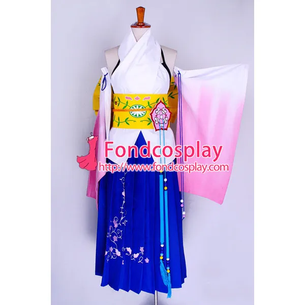Final Fantasy Ffx 2 Yuna Sommer Dress Cosplay Costume Custom-Made[G727]