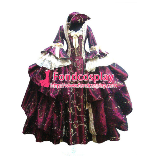 Victorian Rococo Gown Ball Costume Gothic Costume Tailor-Made[G1162]