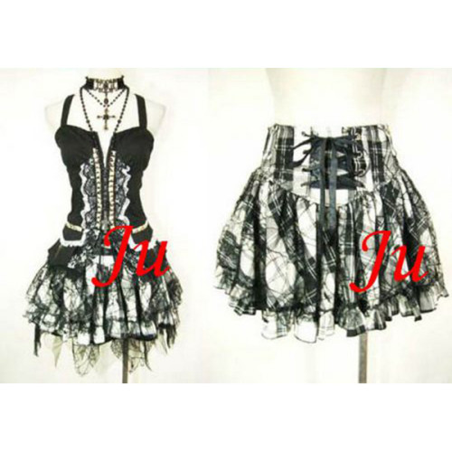 Gothic Lolita Punk Fashion Dress Outfit Cosplay Costume Tailor-Made[CK551]