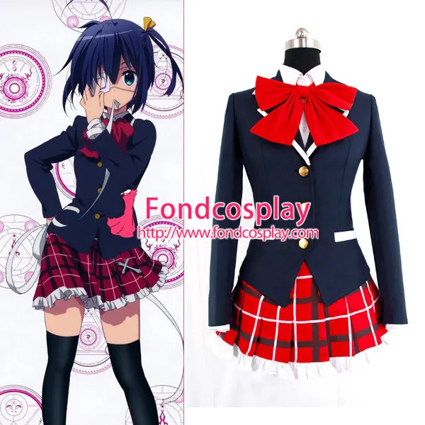 Chuunibyou Demo Koi Ga Shitai Rikka Takanashi Dress School Uniform Cosplay Costume Custom-Made[G879]