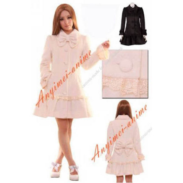 Gothic Lolita Punk Dress Sweet Pink Wool Coat Jacket Tailor-Made[CK1339]