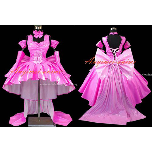 Chobits-Freya Chobits Dark Chii Pvc Dress Cosplay Costume Tailor-Made[G499]