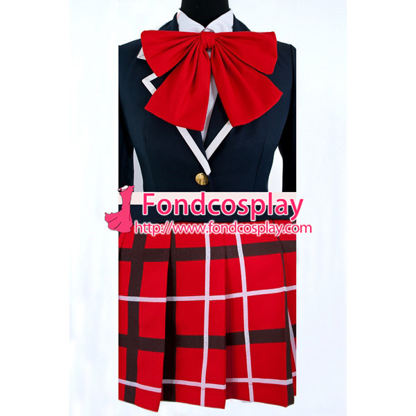 Demo Koi Ga Shitai! Shinka Nibutani School Uniform Red Tie Cosplay Costume Tailor-Made[G863]