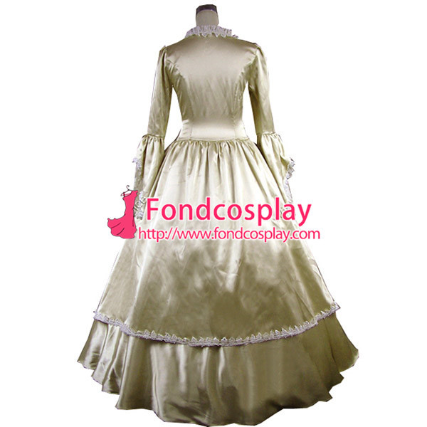 Gothic Lolita Punk Medieval Gown Champagne Ball Long Evening Dress Jacket Tailor-Made[CK1364]