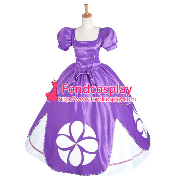 Junior-Sofia The First -Princess Dress Cosplay Costume Tailor-Made[G1107]