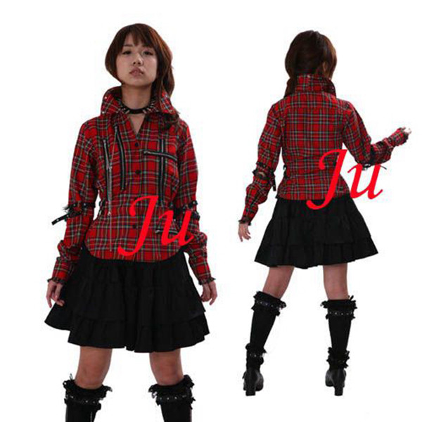 Gothic Lolita Punk Fashion Outfit Dress Cosplay Costume Tailor-Made[CK859]