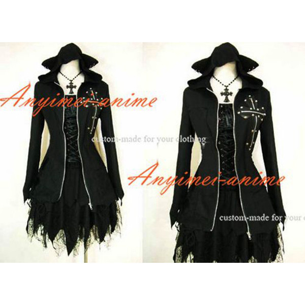 Gothic Lolita Punk Fashion Jacket Dress Cosplay Costume Tailor-Made[CK1016]