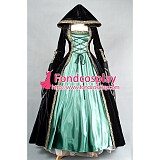 Victorian Rococo Gown Ball Dress Gothic Punk Velvet Costume Tailor-Made[G1628]