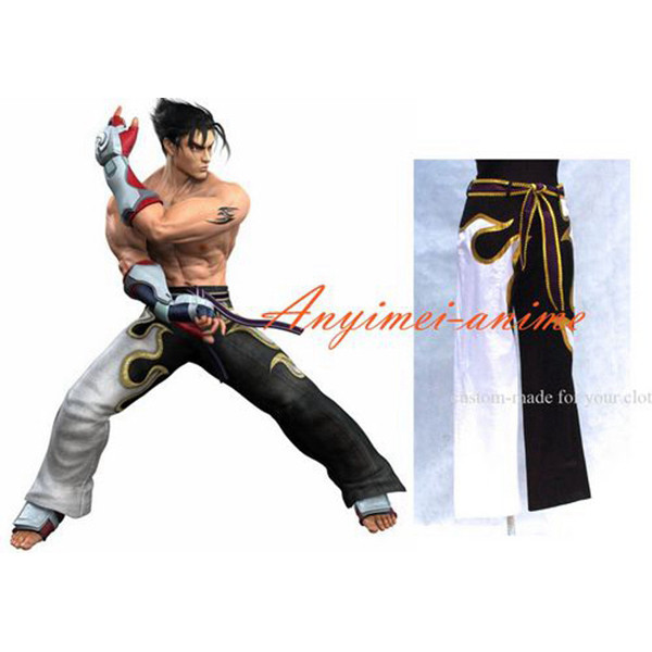 Tekken Jin Kayama Trousers Pants Game Cotton Cosplay Costume Custom-Made[G450]