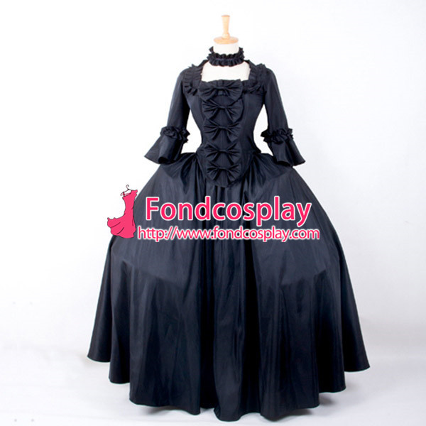 Victorian Rococo Medieval Gown Ball Dress Gothic Tafetta Cosplay Costume Tailor-Made[G786]