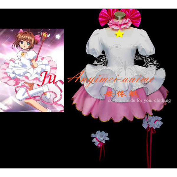 Japan Anime Cardcaptor Sakura Kinomoto Sakura Dress Cosplay Costume Tailor-Made[CK045]