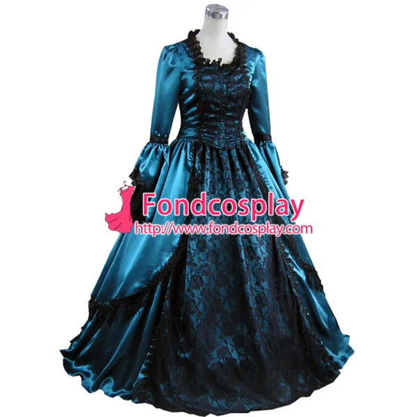 Gothic Lolita Punk Medieval Gown Ball Long Evening Dress Jacket Tailor-Made[CK1394]