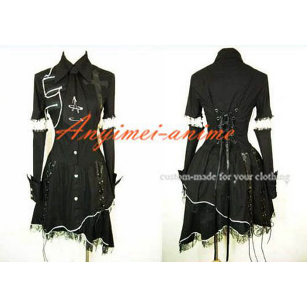 Gothic Lolita Punk Fashion Shirt Dress Cosplay Costume Tailor-Made[CK367]