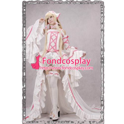 Gothic Lolita Chii Chobits Satin Dress Cosplay Costume Tailor-Made[CK222]