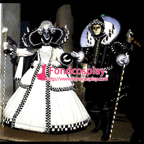 Carnival Of Venice Traditional Italian Clothing Cosplay Costume Custom-Made[G947]