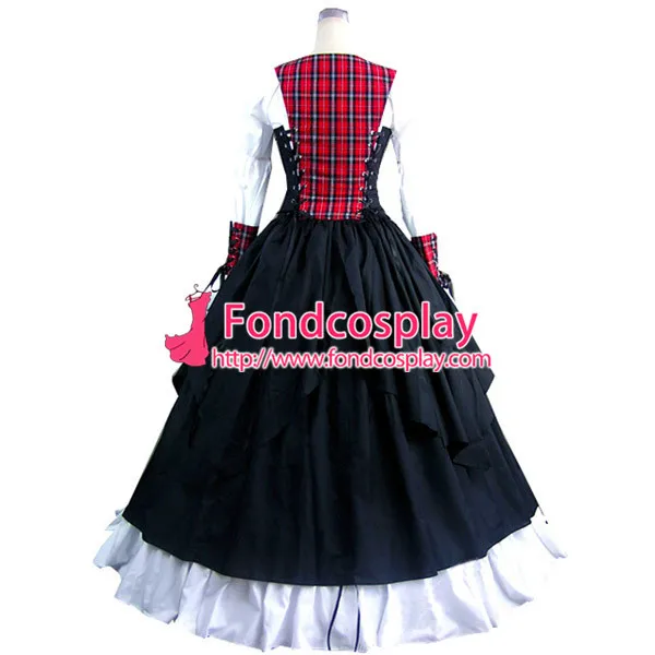 Gothic Lolita Punk Medieval Gown Figure Ball Long Evening Dress Jacket Tailor-Made[CK1371]