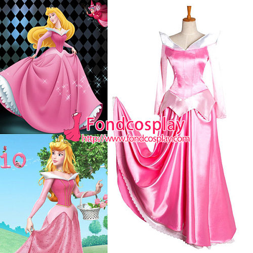 Sleeping Beauty Princess Aurora Dress Movie Cosplay Costume Custom-Made[G1014]