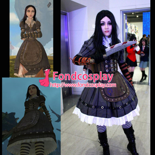 Alice Madness Returns Alice Maid Dress Game Cosplay Costume Tailor-Made[G999]