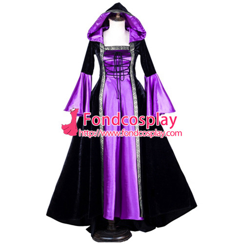 Victorian Rococo Gown Ball Dress Gothic Satin Costume Tailor-Made[G2048]