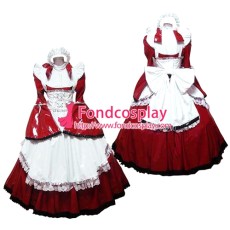Lockable Pvc Maid Dress Maid Vinyl Uniform Tailor-Made[G1638]
