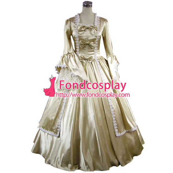 Gothic Lolita Punk Medieval Gown Champagne Ball Long Evening Dress Jacket Tailor-Made[CK1364]