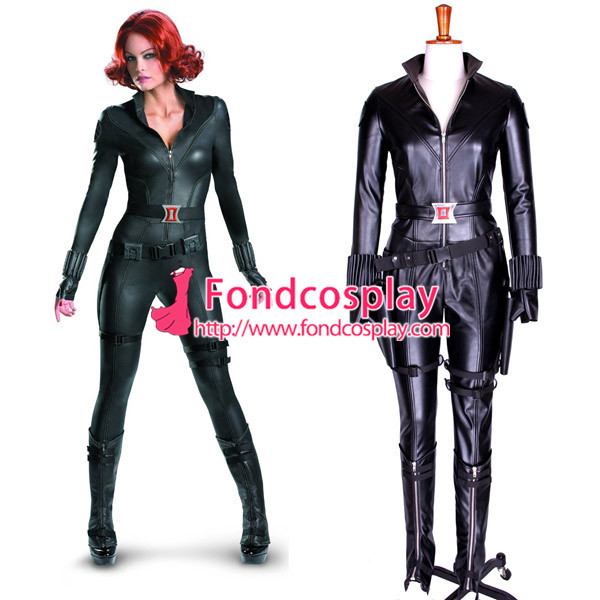 The Avengers Romanoff/Black Widow Scarlett Johansson Movie Costume Cosplay Custom-Made[G850]
