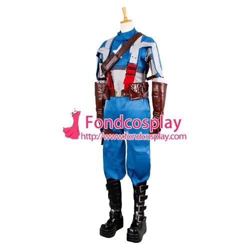Captain America Steve Rogers Outfit Jacket Coat Cosplay Costume Tailor-Made[G1328]
