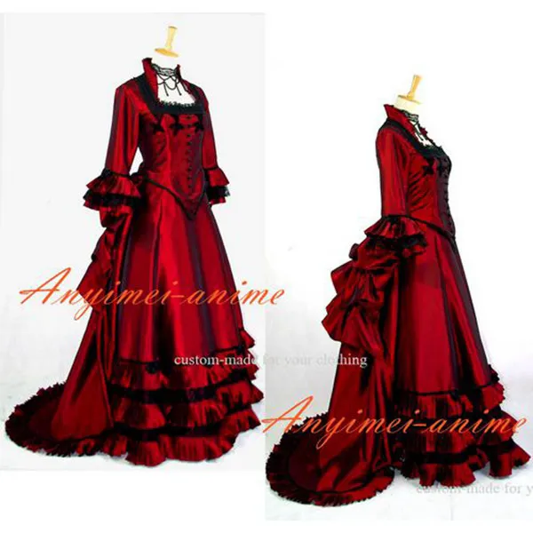 Victorian Rococo Medieval Gown Ball Outfit Gothic Punk Dress Cosplay Costume Tailor-Made[G621]