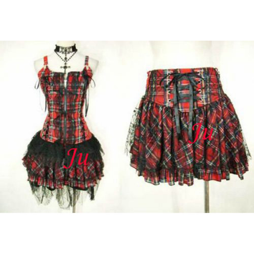 Gothic Lolita Punk Fashion Outfit Dress Cosplay Costume Tailor-Made[CK321]