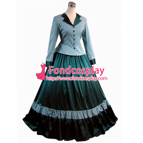 Gothic Lolita Punk Medieval Gown Figure Ball Long Evening Dress Jacket Tailor-Made[CK1369]