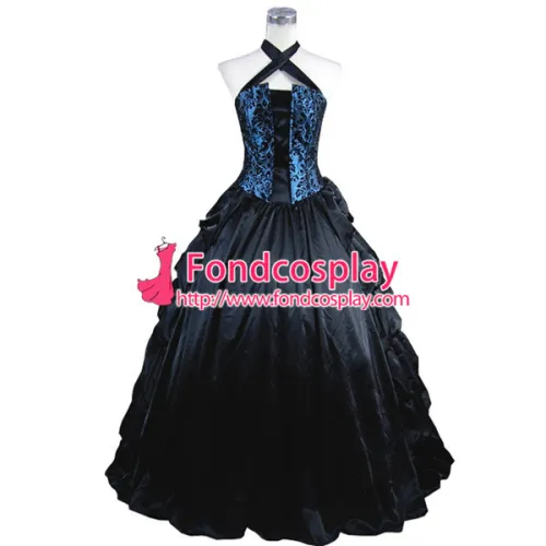 Gothic Lolita Punk Medieval Gown Ball Long Evening Dress Jacket Tailor-Made[CK1395]