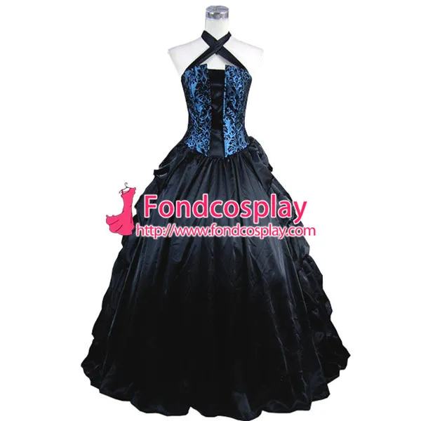 Gothic Lolita Punk Medieval Gown Ball Long Evening Dress Jacket Tailor-Made[CK1395]