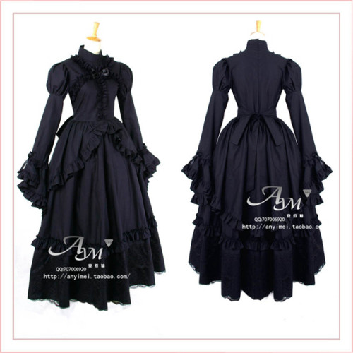 Us 118 7 Gothic Lolita Punk Ball Medieval Gown Victoria Dress