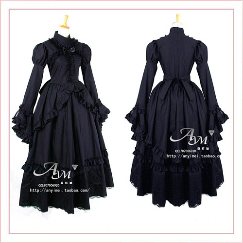 Gothic Lolita Punk Ball Medieval Gown Victoria Dress Cosplay Costume Tailor-Made[G435]