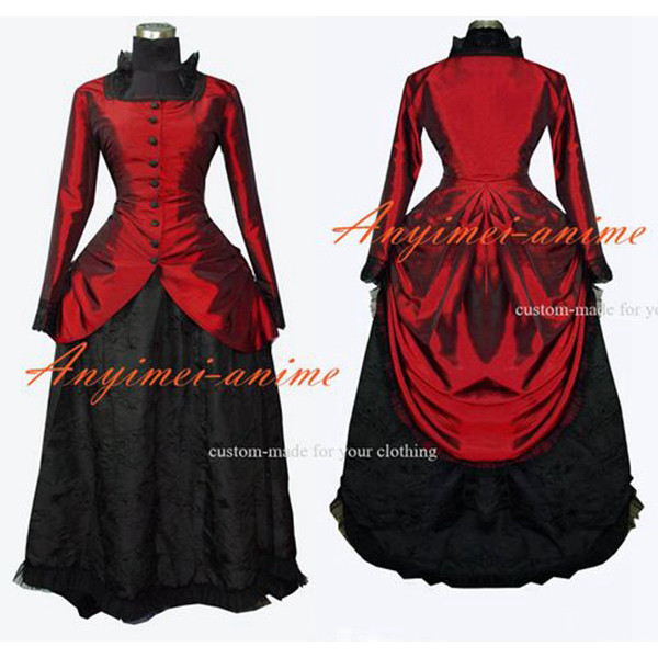 US$ 148.40 - Elegant Gothic Punk Medieval Victorian Rococo Gown Dress ...