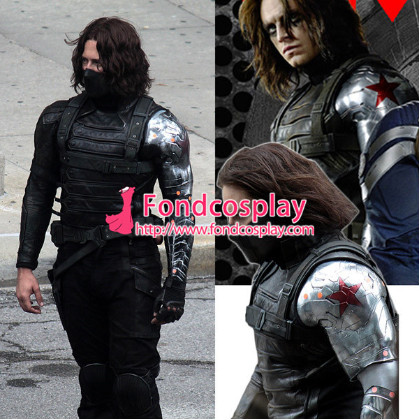 Captain America The Winter Soldier James Outfit Cosplay Costume Tailor-Made[G1292]