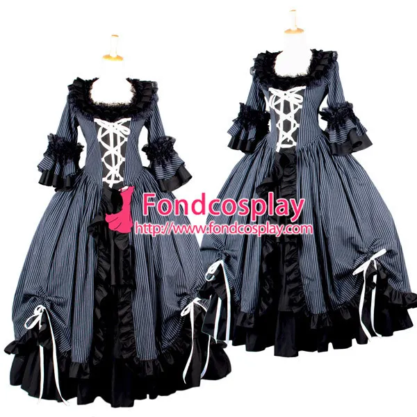 Elegant Gothic Punk Dress Medieval Victorian Rococo Gown Dress Cosplay Costume Custom-Made[G572]