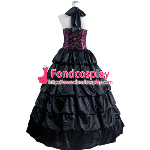 Gothic Lolita Punk Medieval Gown Ball Long Evening Dress Jacket Tailor-Made[CK1396]