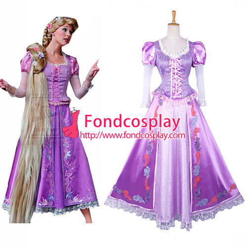 Tangled Rapunzel Dress Movie Costume Cosplay Tailor-Made[G823]