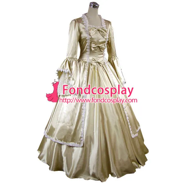Gothic Lolita Punk Medieval Gown Champagne Ball Long Evening Dress Jacket Tailor-Made[CK1364]
