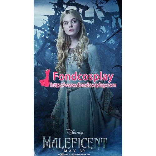 Movie-Maleficent(2014) -Princess Aurora Dress Cosplay Tailor-Made [G1384]