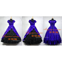Gothic Lolita Punk Medieval Gown Ball Long Evening Dress Cosplay Costume Tailor-Made[G643]