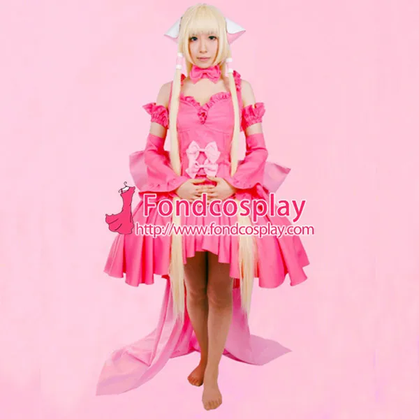 Chii Chobits Pink Dress Cosplay Costume Tailor-Made[CK836]