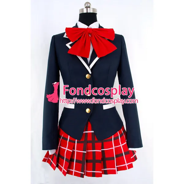 Demo Koi Ga Shitai! Shinka Nibutani School Uniform Red Tie Cosplay Costume Tailor-Made[G863]