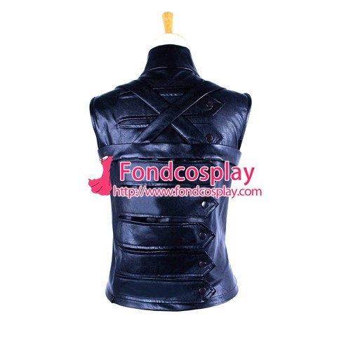 Captain America The Winter Soldier James Jacket Coat Outfit Vest Cosplay Costume Tailor-Made[G1342]