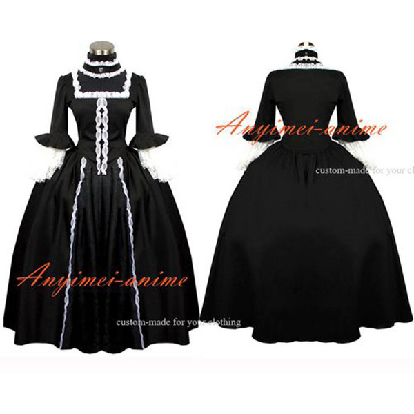 Victorian Rococo Medieval Gown Ball Outfit Gothic Punk Dress Cotton Cosplay Costume Tailor-Made[G485]