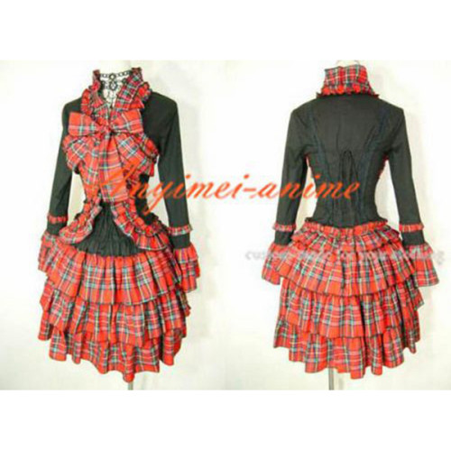 Gothic Lolita Punk Fashion Outfit Dress Cosplay Costume Tailor-Made[CK556]
