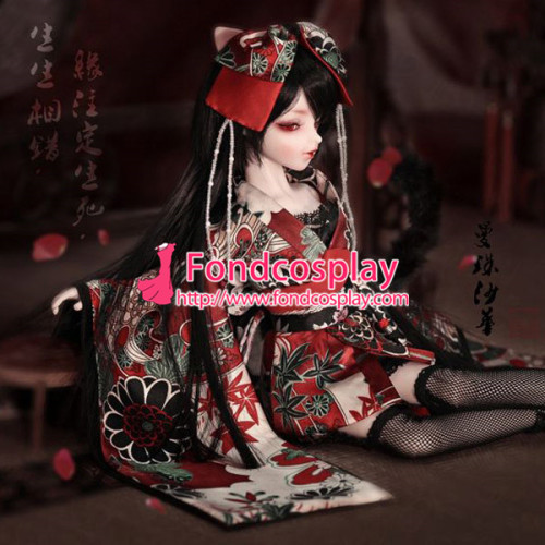 Sd Doll Dress Japan Kimono Gothic Lolita Dress Cosplay Costume Tailor-Made[G931]