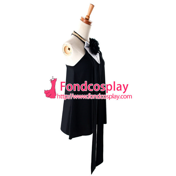 Black Sass Bide Style Backless Flower Top/Shirt Cosplay Costume Custom-Made[G938]