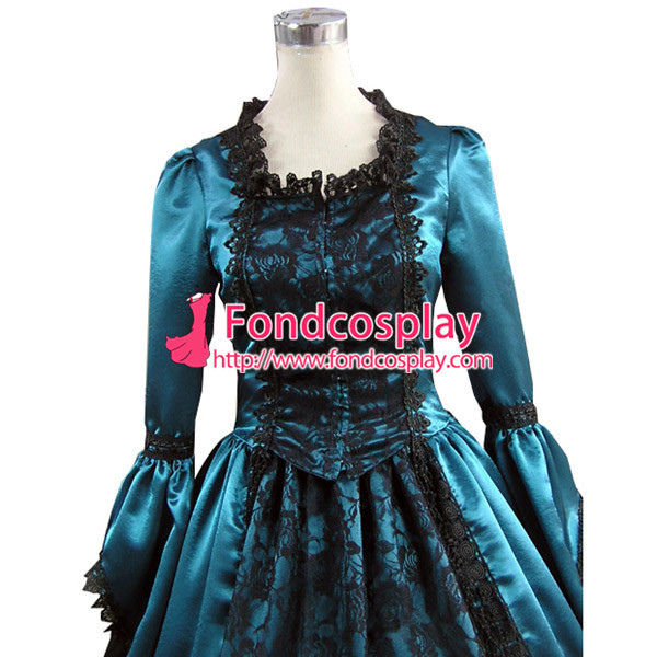 Gothic Lolita Punk Medieval Gown Ball Long Evening Dress Jacket Tailor-Made[CK1394]
